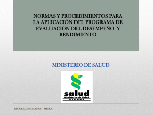 Diapositiva 1 - Ministerio de Salud