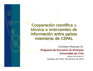 Cooperación científica y técnica e intercambio de información entre