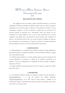 Reglamento torneo Séneca 2014