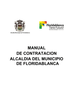 manual de contratación - Alcaldía de Floridablanca