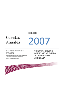 Cuentas Anuales 2007 FSVE