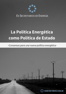 La Política Energética como Política de Estado