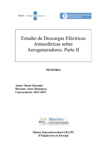 Estudio de Descargas Atmosféricas so Aerogeneradores Estudio de