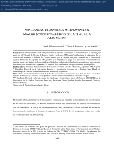 NML CAPITAL VS. REPUBLICA DE ARGENTINA: UN PARRI