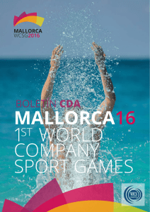 boletín cda - Mallorca 2016 First World Company Sport Games