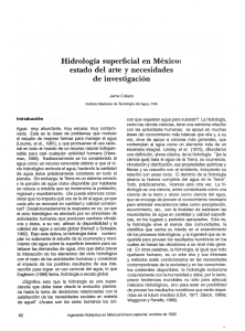 Hidrología superficial en México: estado del arte y