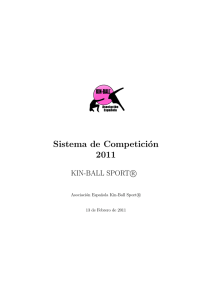 Sistema de Competición 2011 - Asociación Española de Kin