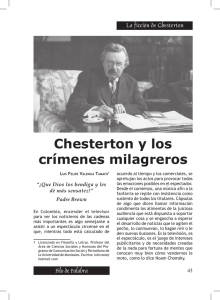 Chesterton y los crímenes milagreros