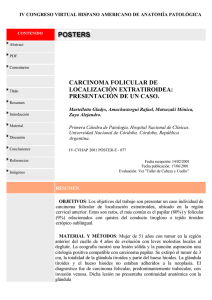 carcinoma folicular de localización extratiroidea