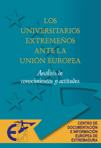 `Los Universitarios Extremeños ante la Unión Europea`.