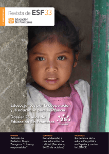 Nº 33 - Educación Sin Fronteras
