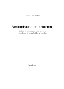 Redundancia en proteínas