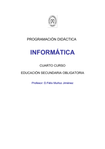 Proyecto Curricular Informatica 4eso
