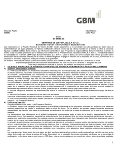 Clave de Pizarra Clasificación GBMF2 Corto Plazo Series BF BM BE