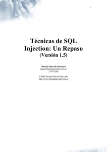Técnicas de SQL Injection: Un Repaso