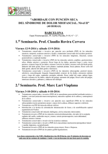 1. Seminario. Prof. Claudio Rovira Cervera 2. Seminario. Prof. Marc