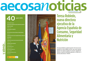 aecosanoticias número 40 - Agencia Española de Consumo