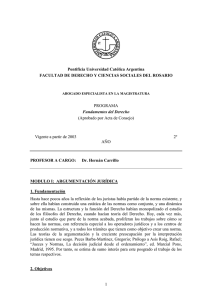 fundamentos del derecho ii - Universidad Católica Argentina