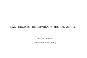 San Ignacio de Loyola y Miguel Angel