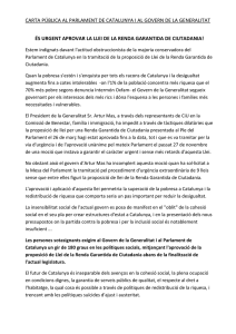 carta pública - Entitats Catalanes d`Acció Social