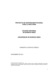 Proyecto Pedagógico Institucional - Colegio Nacional de Buenos Aires