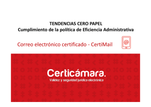 Correo electrónico certificado - CertiMail