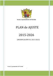 Plan de ajuste 2015-2026 - Ayuntamiento de Novelda