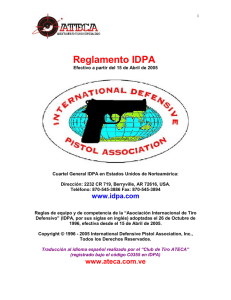 Reglamento IDPA en español