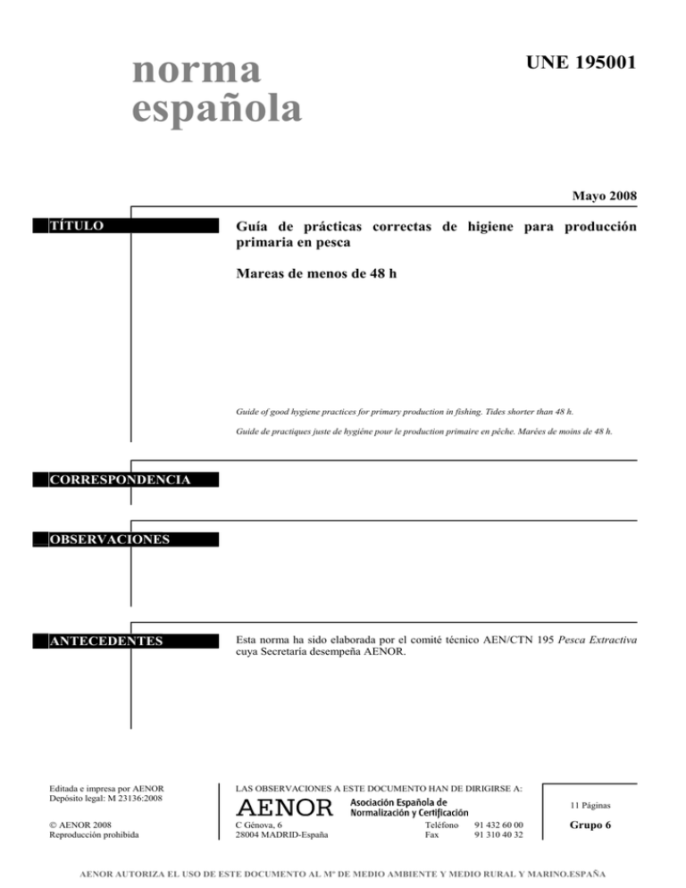 Guía de prácticas correctas de higiene para producción primaria en