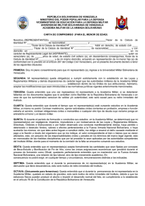 carta de compromiso - Academia Militar de la Armada Bolivariana