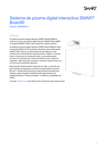 Sistema de pizarra digital interactiva SMART Board® Modelo