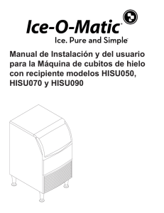 Manual de Instalación y del usuario para la Máquina - Ice-O
