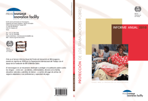 Informe anual, 2010 - PDF - The ILO`s Impact Insurance Facility