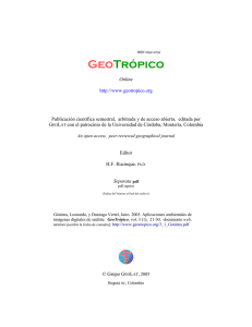 Version PDF - GeoTropico