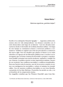 Rafael Bielsa - Malvinas argentinas ¿petróleo kelper?