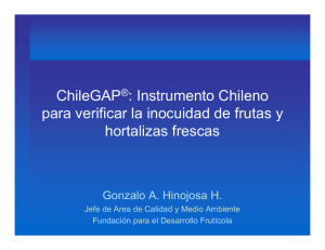 ChileGAP ® : Instrumento Chileno para verificar la inocuidad