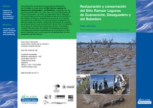 Restauración y conservación del Sitio Ramsar Lagunas