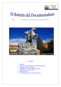 Boletín nº 8 - Facultad de Ciencias de la Documentación