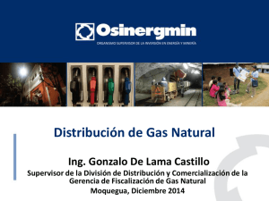 gas natural - Gerencia Regional de Energia y Minas Moquegua