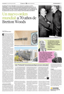 Un nuevo orden mundial: a 70 años de Bretton Woods