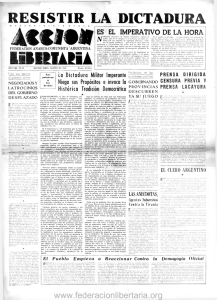 1943, agosto. - Federacion Libertaria Argentina