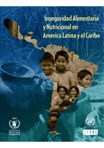 Inseguridad alimentaria y nutricional en America Latina y el Caribe