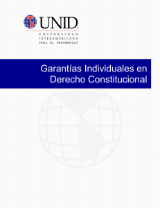Garantías Individuales en Derecho Constitucional