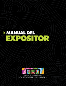 Manual expositor - Centro de Convenciones Cartagena