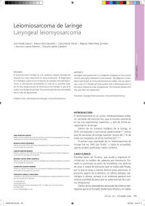 Leiomiosarcoma de laringe Laryngeal leiomyosarcoma