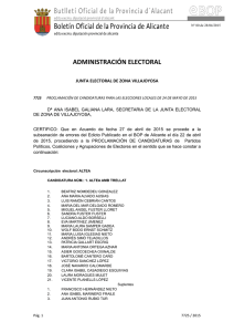 Junta Electoral de Zona de Villajoyosa