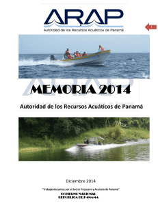 ARAP Memoria 2014 - Autoridad de los Recursos Acuáticos de