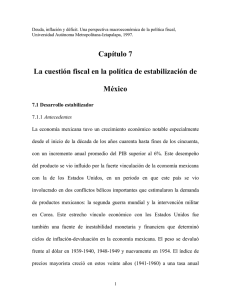 Capítulo 7 La cuestión fiscal en la política de estabilización de México
