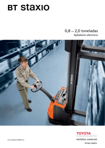 BT Staxio brochure - Carretillas elevadoras TOYOTA MATERIAL