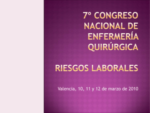 7º congreso nacional de enfermería quirúrgica RIESGOS